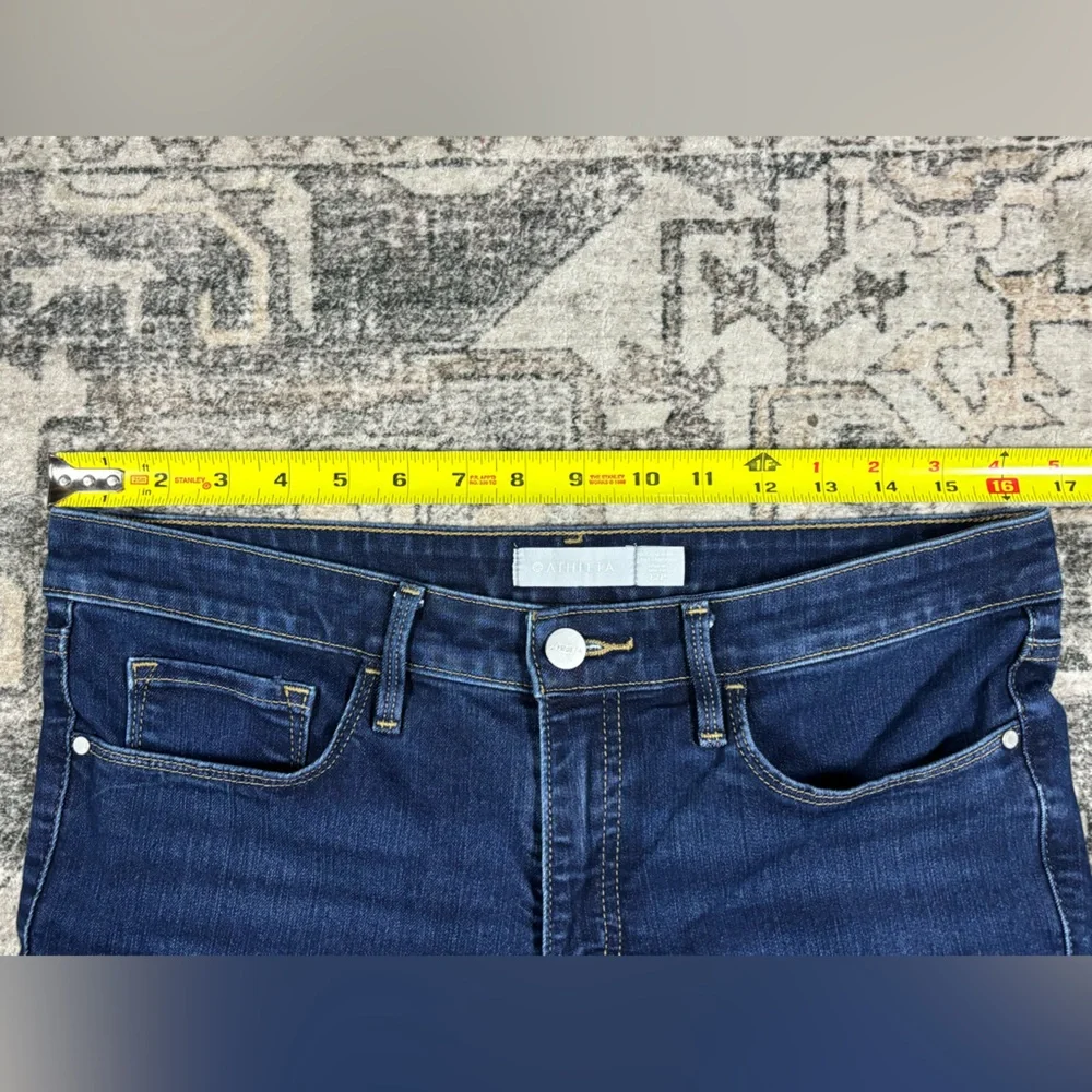 Athleta Sculptek Skinny Jeans Dark Blue Women’s Size 12‎ Petite